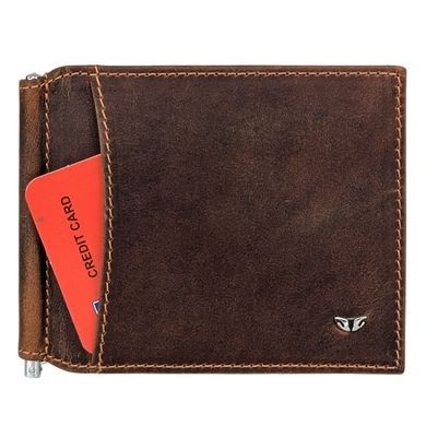 Money clip by Tergan (T&uuml;rkiye) made of genuine leather.