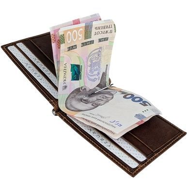 Money clip by Tergan (T&uuml;rkiye) made of genuine leather.