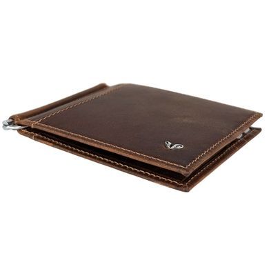 Money clip by Tergan (T&uuml;rkiye) made of genuine leather.