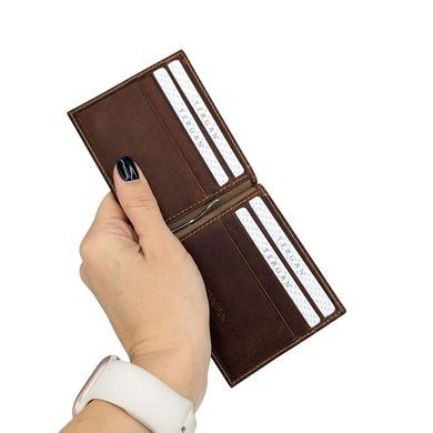 Money clip by Tergan (T&uuml;rkiye) made of genuine leather.